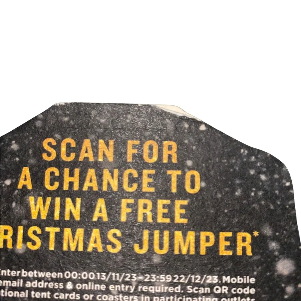 Guinness Beer Mats Coasters Set‎ of 2 Christmas Jumper Promo Pub Collectible